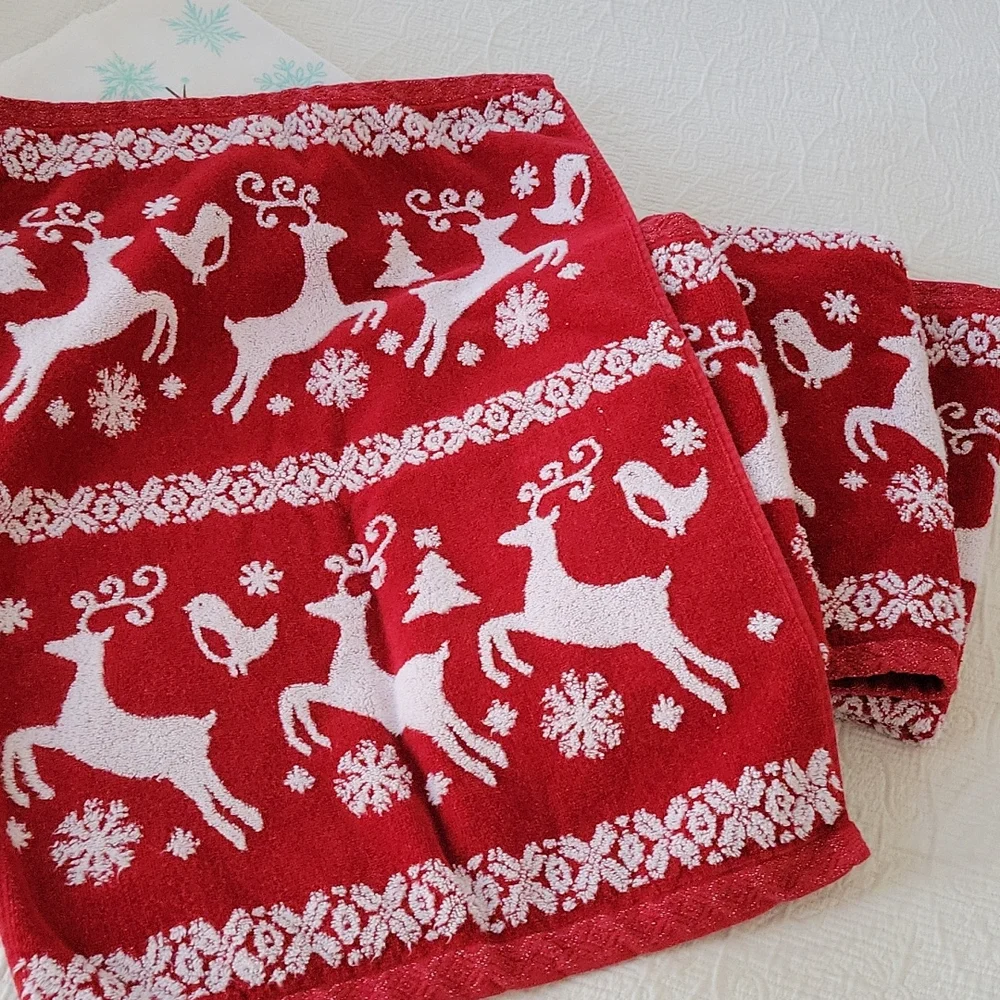 Six Christmas Towels- Sloths & Deers